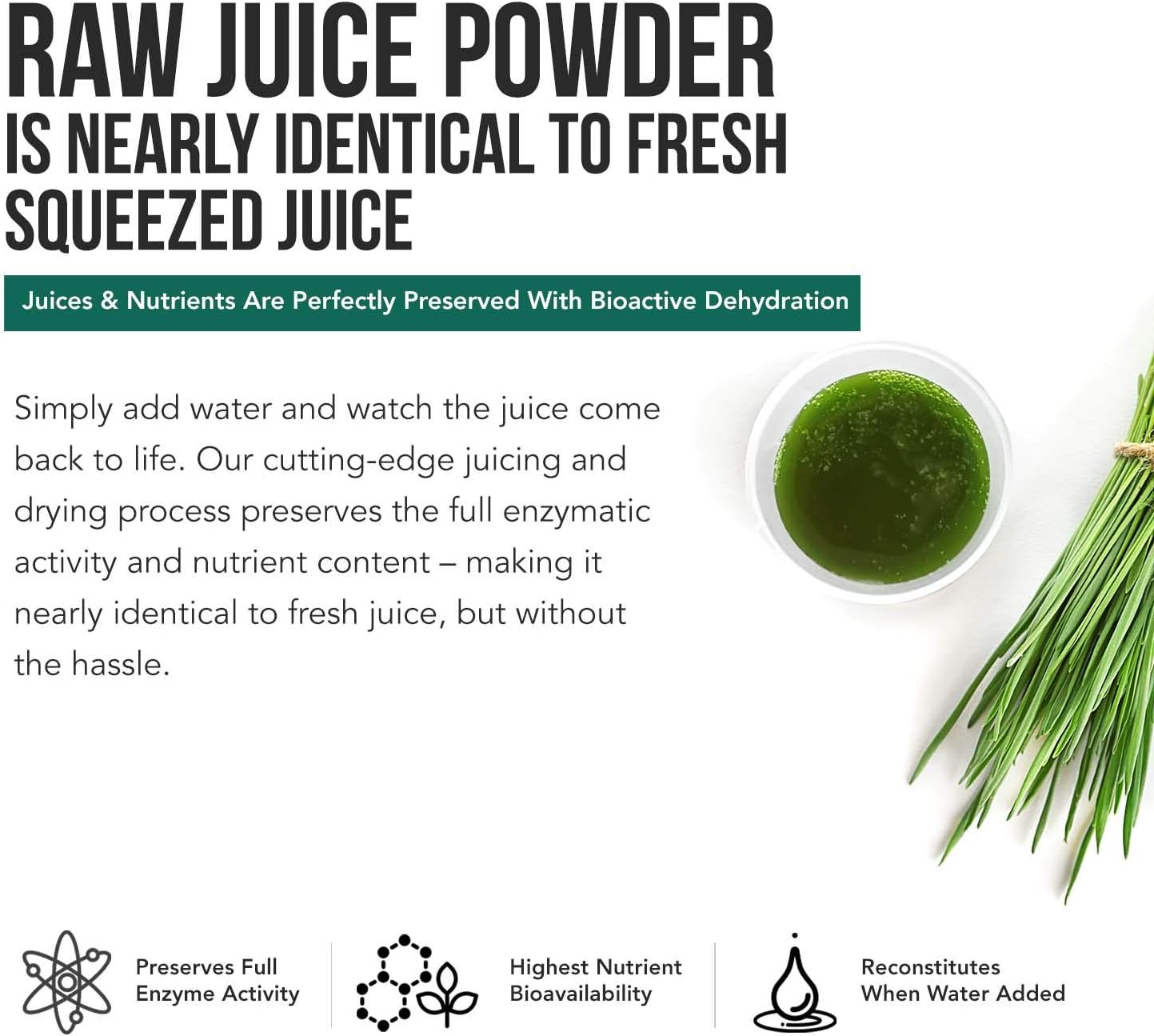 Organic Wheatgrass & Barley Grass Juice Powder - USA Grown in Volcanic Utah Soil, Raw Form, 5.3 oz - Espot.com.au