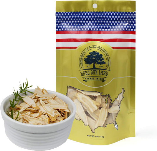 wisconsin-grown-dabc-oak-land-dol-american-ginseng-slices---4oz-bag---ideal-for-ginseng-tea---health-benefits---sliced-ginseng-root---1