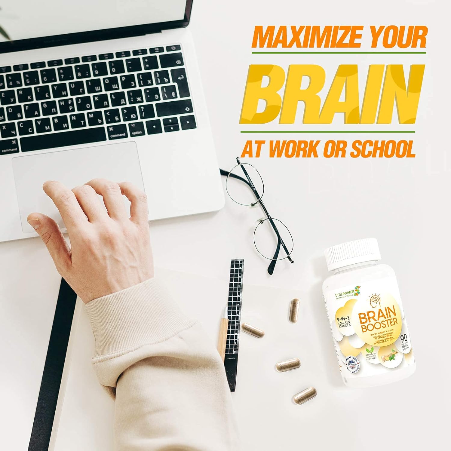 organic-brain-boost-supplement-for-focus-memory-energy---nootropic-capsules-for-women-men-with-guarana-ginseng-rhodiola---vegan-anti-aging-formula-to-reduce-forgetfulness---90-caps-4