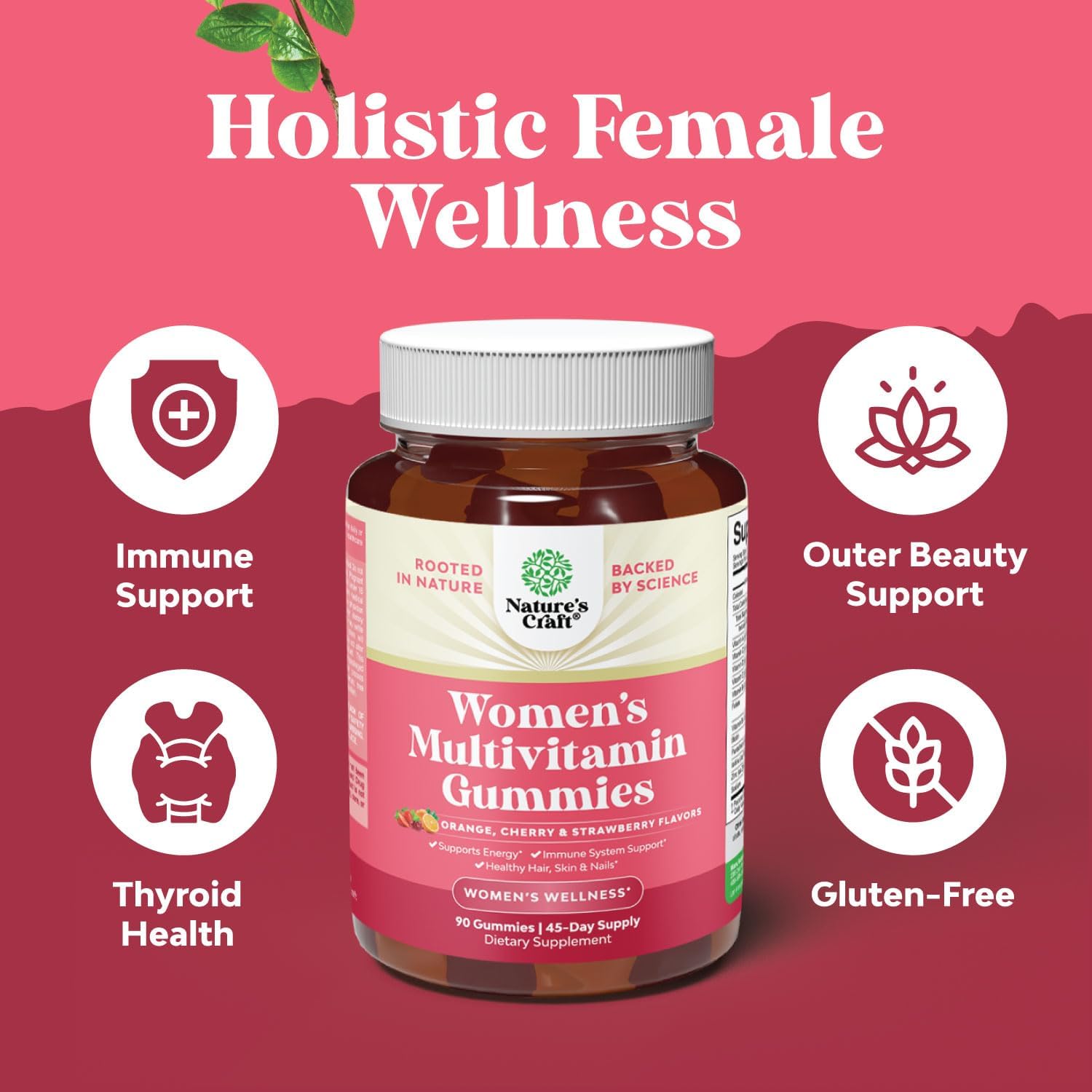 Vitamin D3 and Multivitamin Gummies Bundle for Daily Wellness, Bone & Muscle Support, Energy, and Immunity - Delicious Women's Daily Supplement - Espot.com.au