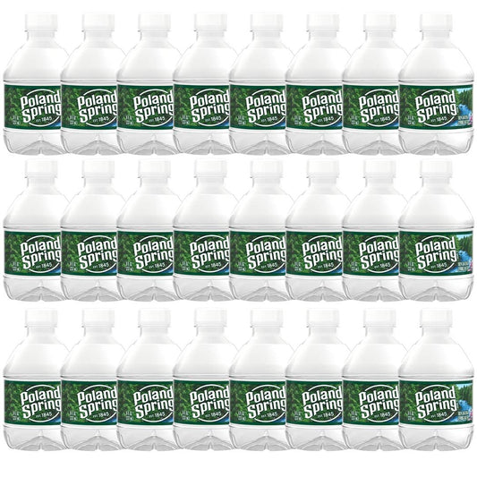 Parkway Distributors 8oz Mini Spring Water Bottles, 24-Pack with PD Bag - Conveniently Packaged for On-the-Go Hydration - Espot.com.au