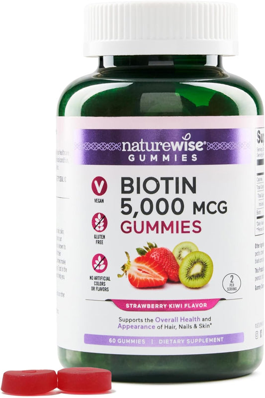 biotin-gummies-for-hair-skin-and-nails---5000mcg-vitamin-b7-supplement---supports-natural-beauty---strawberry-kiwi-flavor---vegan-non-gmo-gluten-free---60-count-1