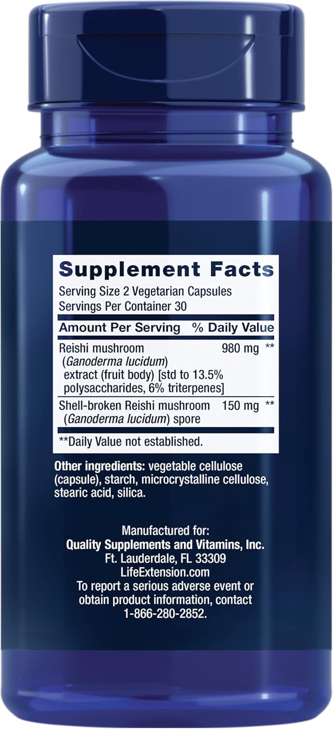 reishi-mushroom-complex-supplement-for-immune-support---ganoderma-lucidum-extract---gluten-free-non-gmo-vegetarian---60-capsules-by-life-extension-2