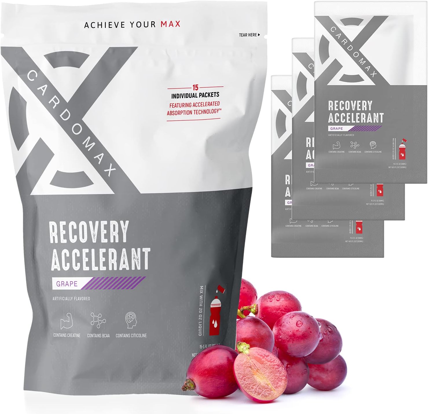 cardomax-grape-recovery-accelerant-liquid-water-flavoring---bcaas-glutamine-creatine-vitamin-c---keto-vegan-sugar-free---muscle-recovery-drink-1