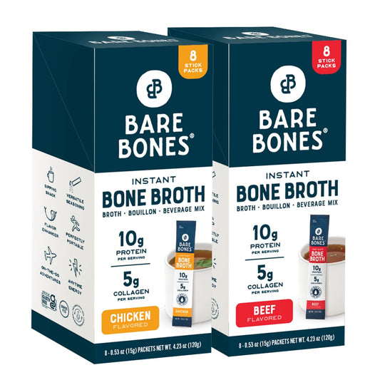variety-pack-bone-broth-instant-powdered-mix---16-servings-8-chicken-8-beef-sticks-10g-protein-keto-paleo-friendly-bone-broth-packets-1