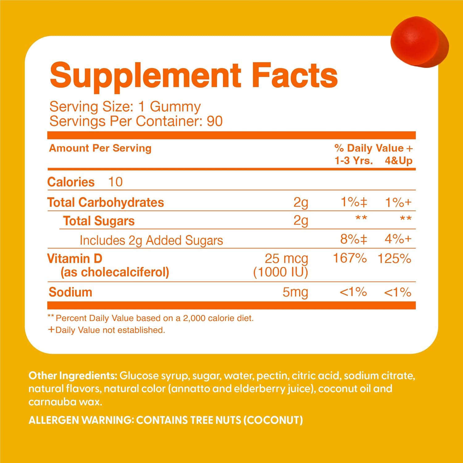 Feel Great Kids Vitamin D3 1000 IU Gummies - Citrus Flavored Vegetarian D3 Gummies for Healthy Bones, Mood, & Immune Support - 90 Day Supply from The Feel Great Vitamin Company - Espot.com.au
