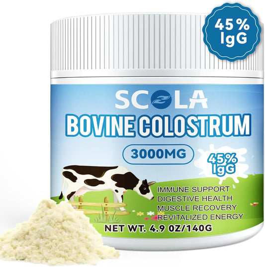 high-igg-grass-fed-bovine-colostrum-powder---gut-health-immune-support-beauty-boost---non-gmo-natural-supplement---3000mg-per-serving-49-oz-1