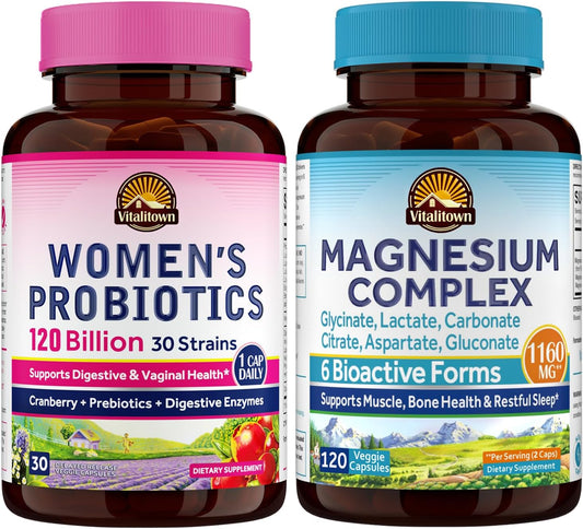 womens-probiotic-magnesium-complex-bundle---30-probiotic-capsules-120-magnesium-capsules---vitalitown-1