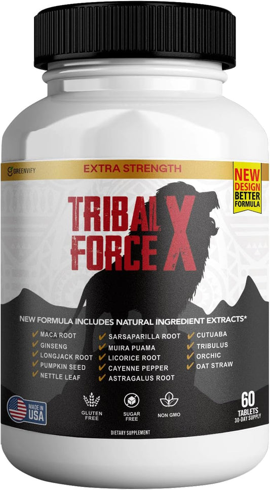 tribal-force-x-extra-strength-natural-supplement---60-tablets-gluten-free-non-gmo---30-day-supply-by-greenvify-1