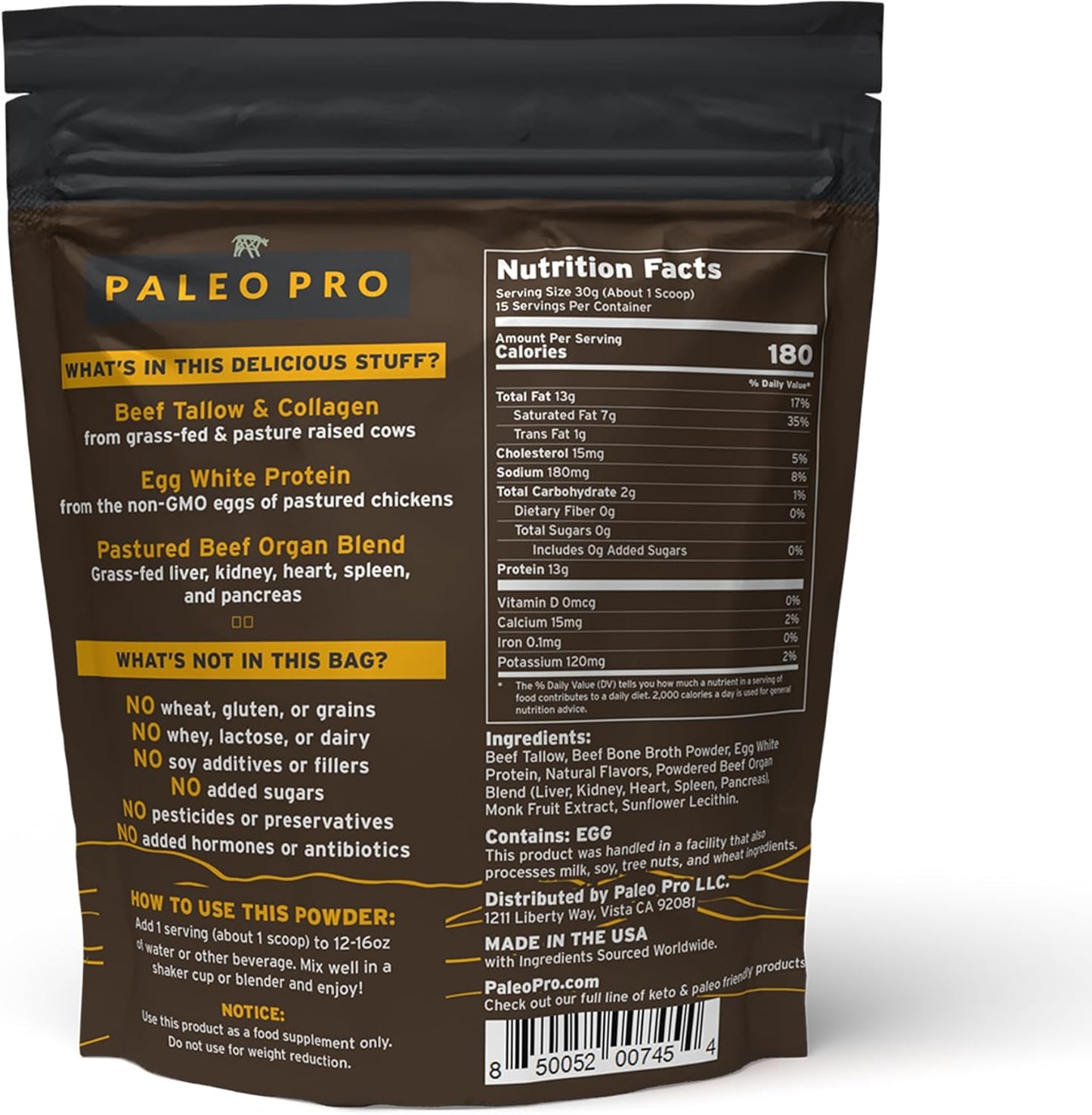 paleopro-carnivore-complete-protein-aztec-vanilla---grass-fed-beef-beef-tallow-organs-sugar-soy-free-gluten-free---paleo-keto-friendly-15-servings-2