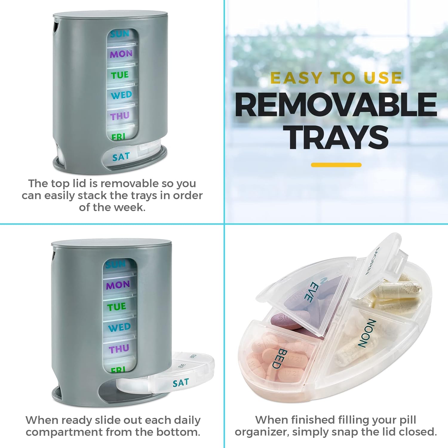 medca-weekly-pill-organizer-with-7-stackable-compartments-for-four-daily-doses---morning-noon-evening-bedtime---grey-5