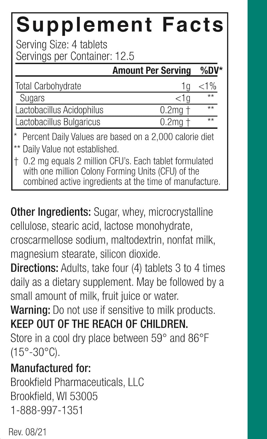 lactobacillus-dietary-supplement-tablets---50-tablets---brookfield-pharmaceuticals-2