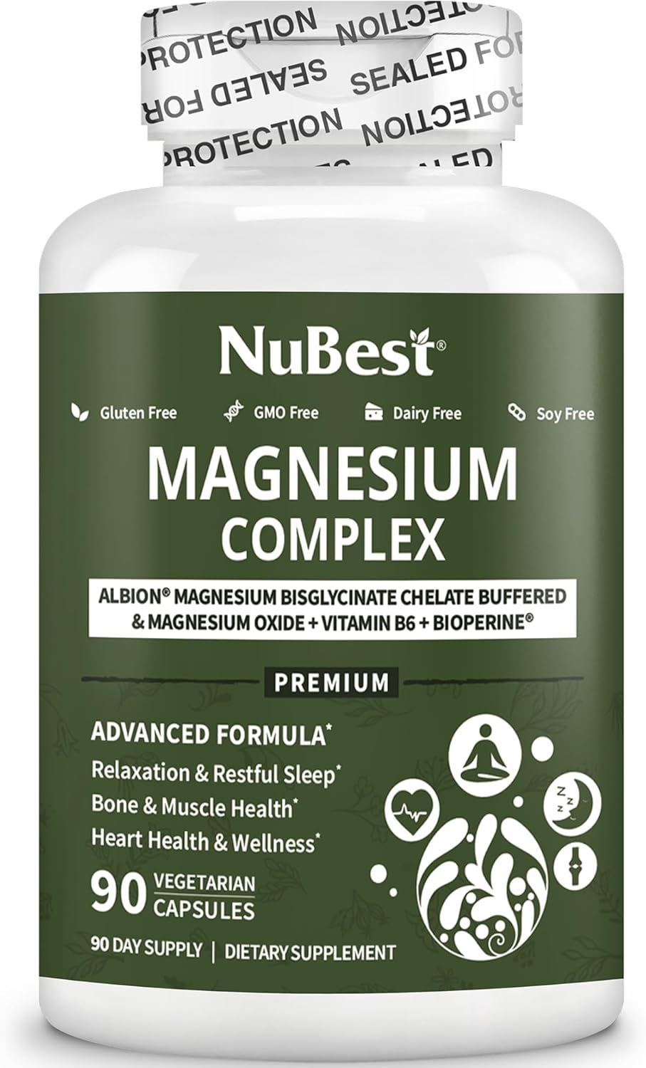 magnesium-glycinate-chelate-complex-with-albion-magnesium-bisglycinate---bone-muscle-sleep-support---90-day-supply-9