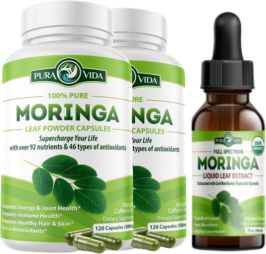 organic-moringa-capsules-120ct-500mg-pack-of-2-with-moringa-oil-2fl-oz---pura-vida-moringa-1