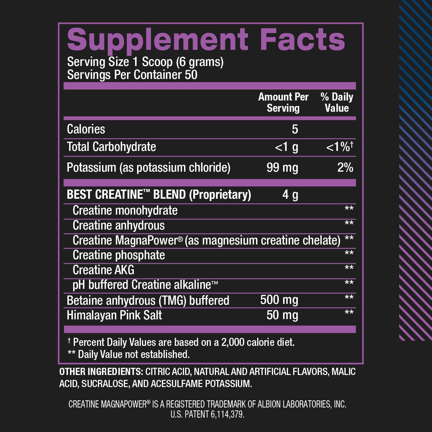 bpi-sports-creatine-monohydrate-with-himalayan-salt-for-strength-pump-endurance-muscle-growth-and-definition---snow-cone-flavor---50-servings-1058-oz---no-bloat-formula-6