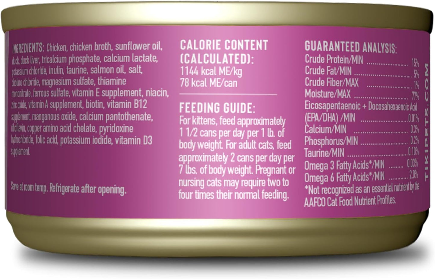 high-protein-tiki-pets-tiki-cat-baby-wet-cat-food-variety-pack-for-kittens-24-oz-cans-12-pack---chicken-duck-duck-liver-mousse-shreds---flavorful-and-nutritious-2