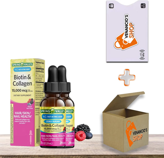 spring-valley-liquid-biotin-and-collagen-drops-natural-berry-flavor---15000mcg-for-hair-skin-nails---1-fl-oz-pack-of-2-1
