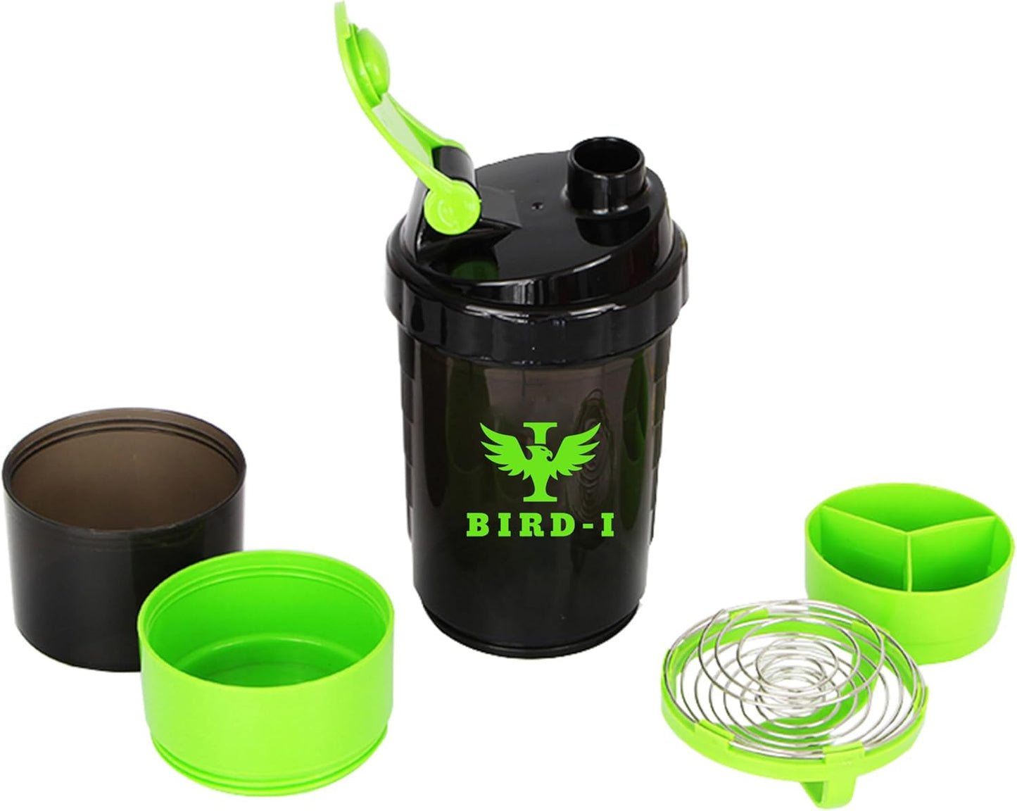 bird-i-3-in-1-gym-protein-shaker-500ml-bpa-free-metal-mixer---green-2
