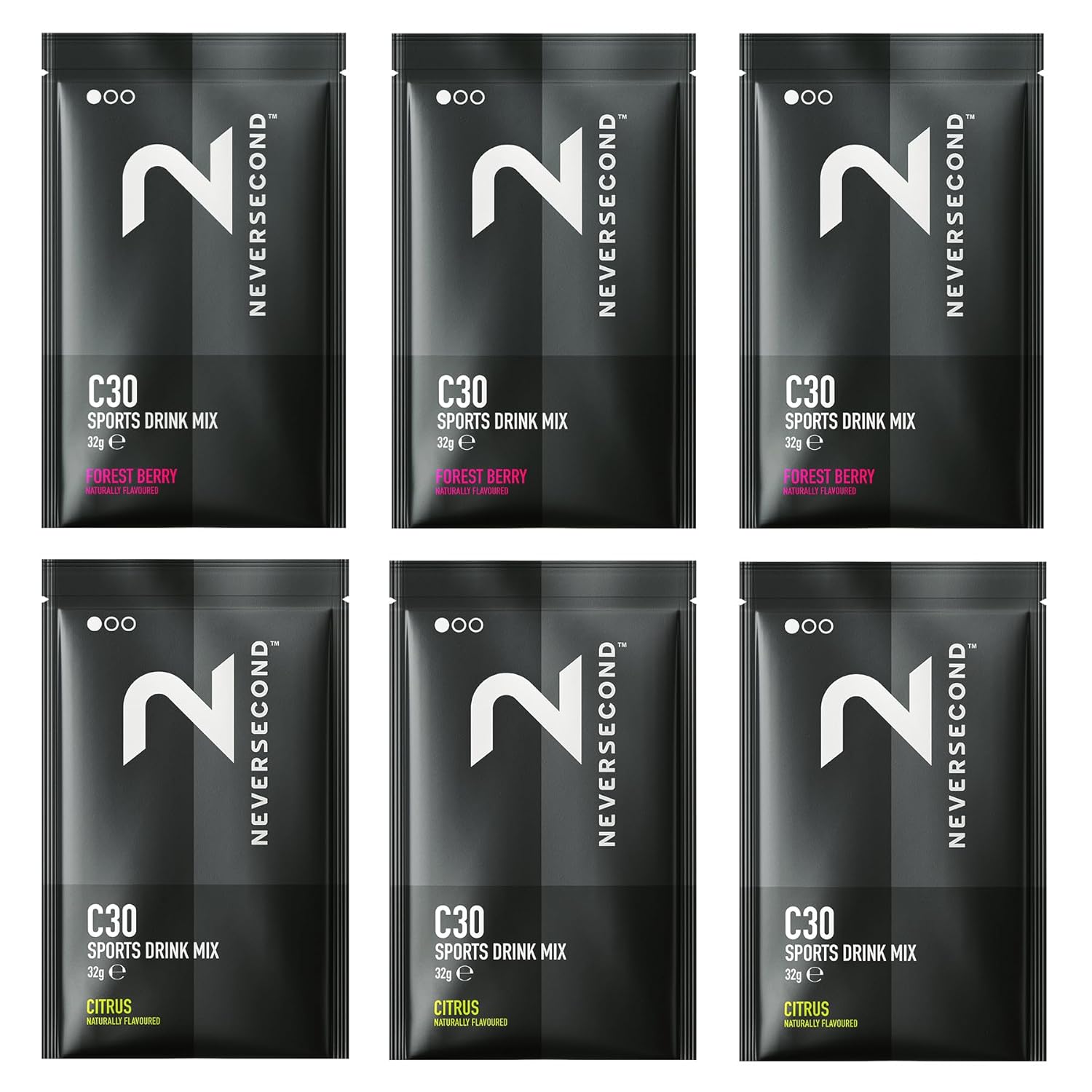 neversecond-c30-sports-drink-variety-pack---high-performance-electrolyte-hydration-carbohydrates-for-triathlons-cycling-ironman-marathons---6-single-servings-1