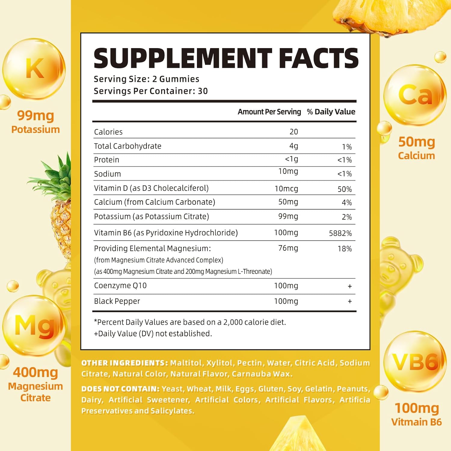 vegan-sugar-free-potassium-gummies-with-magnesium-vitamin-b6-coq10-for-leg-cramps-muscle-health---pineapple-flavor---60-gummies-2