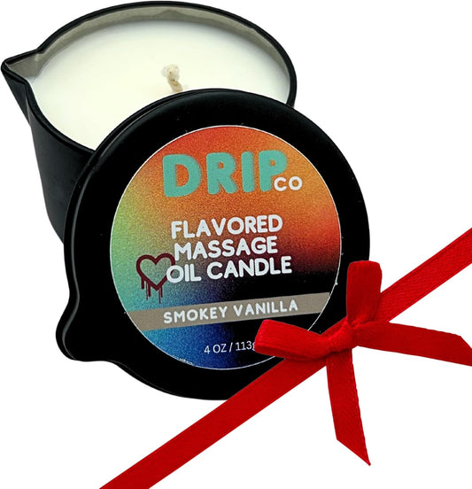 Soy Wax Massage Candle for Couples - Aromatherapy Candle for Relaxing Oil Therapy, TikTok Trend Smokey Vanilla Scented Candle - Spa Essentials for Elegant Massage Experience - Espot.com.au