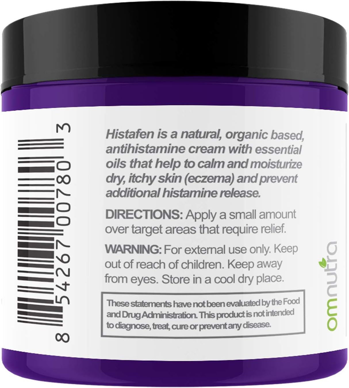 omnutra-histafen-antihistamine-itch-calming-cream---4oz-for-adults-kids-with-low-dao-enzyme---extra-strength-exema-cream-for-intensive-healing-of-itchy-skin-2
