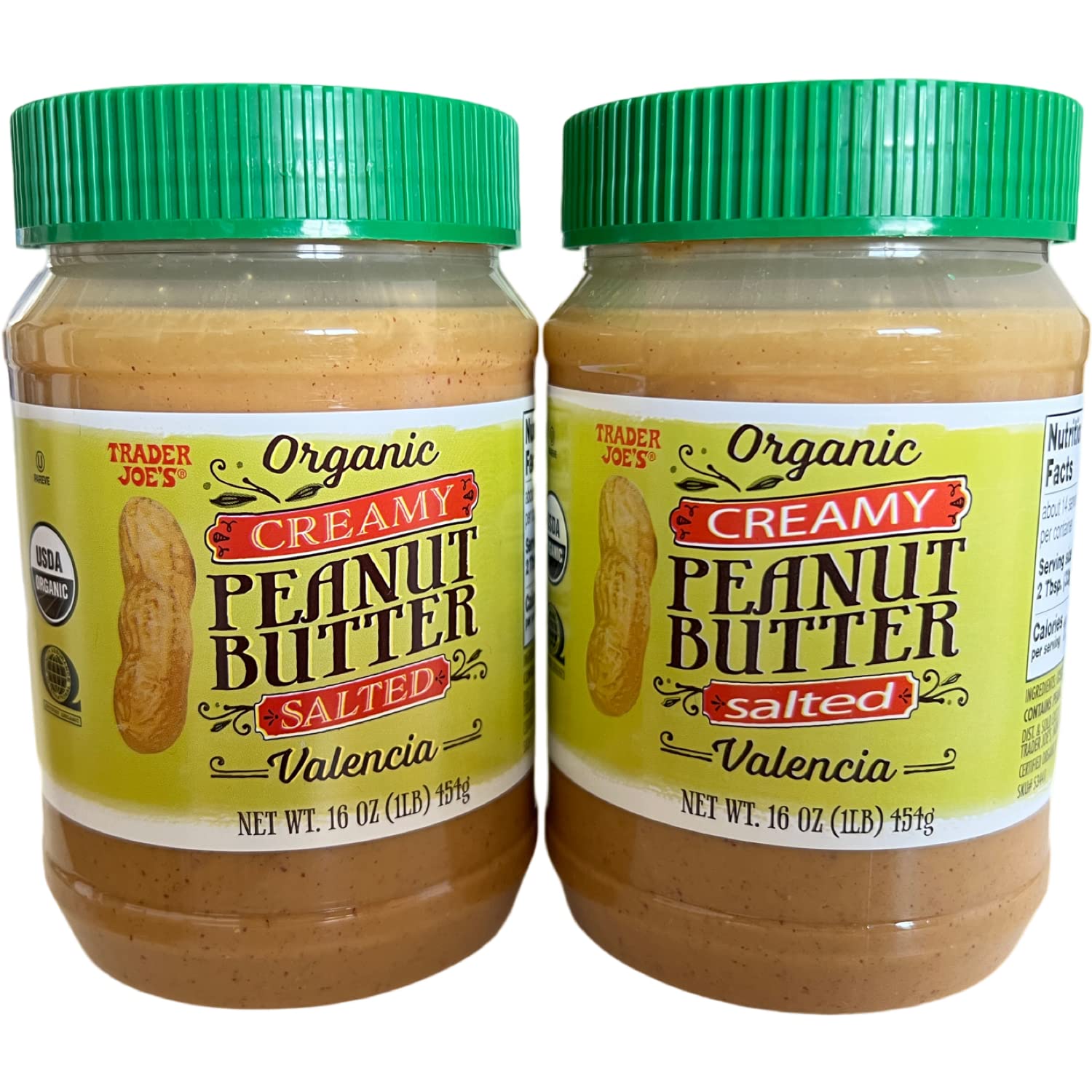 organic-creamy-salted-valencia-peanut-butter-from-trader-joes---2-pack-of-1-lb-jars-1