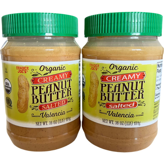 organic-creamy-salted-valencia-peanut-butter-from-trader-joes---2-pack-of-1-lb-jars-1