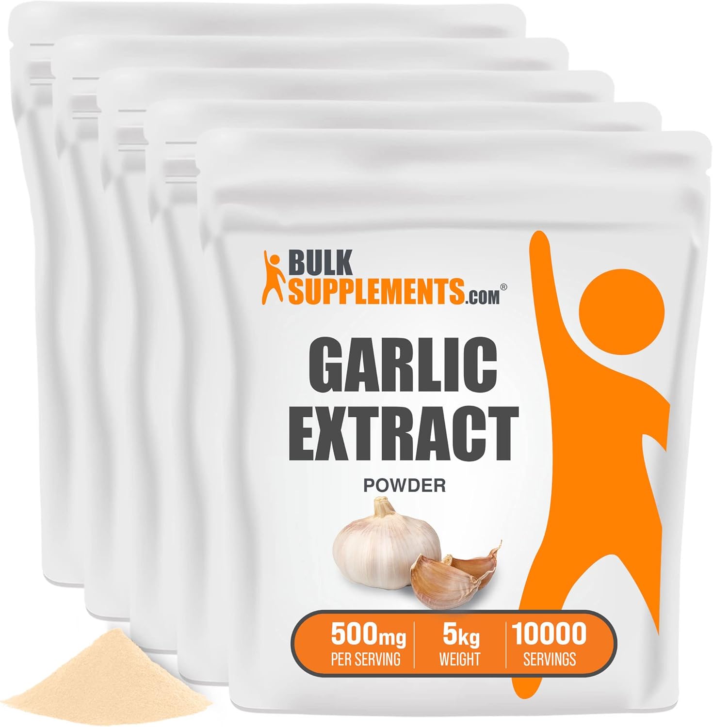 5kg Garlic Extract Powder - Antioxidant Supplement for Blood Circulation - Pure Garlic Extract Supplement - Large Quantity Garlic Supplements - Espot.com.au