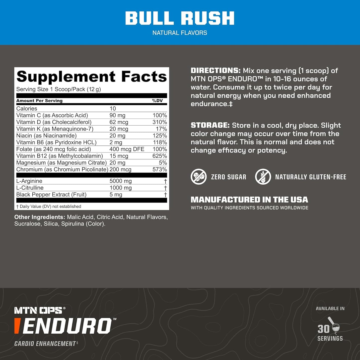 mtn-ops-enduro-nitric-oxide-stim-free-pre-workout---bull-rush-flavor---30-servings---magnesium-citrate-beet-root-powder-niacinamide-2