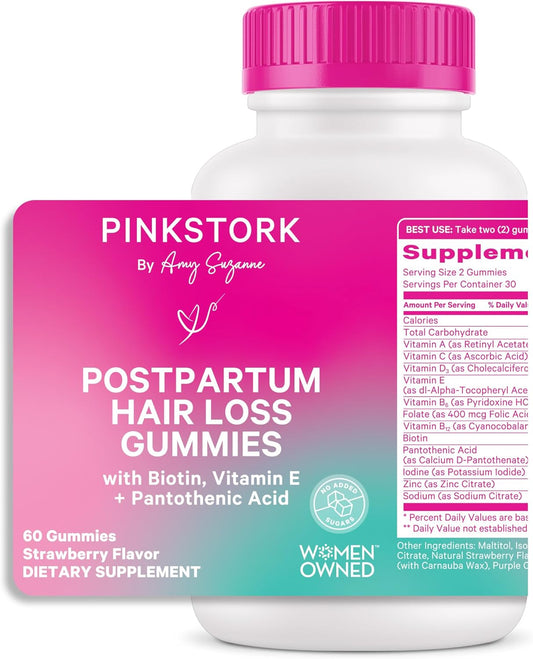 postpartum-hair-loss-gummies-with-biotin-vitamin-e-pantothenic-acid-b6-b12---supports-hair-skin-and-nails---essential-for-new-moms---60-gummy-vitamins-1