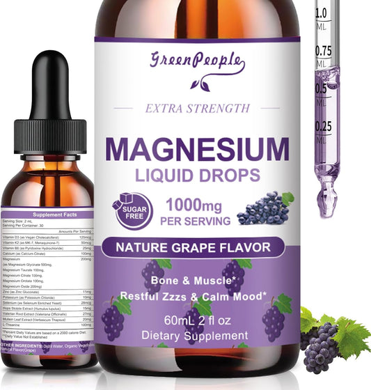 greenpeople-magnesium-glycinate-liquid-drops---1000mg-5-types-liquid-magnesium-complex-with-d3-k2-b6---bone-muscle-support---sugar-free-grape-flavor---2fl-oz-1