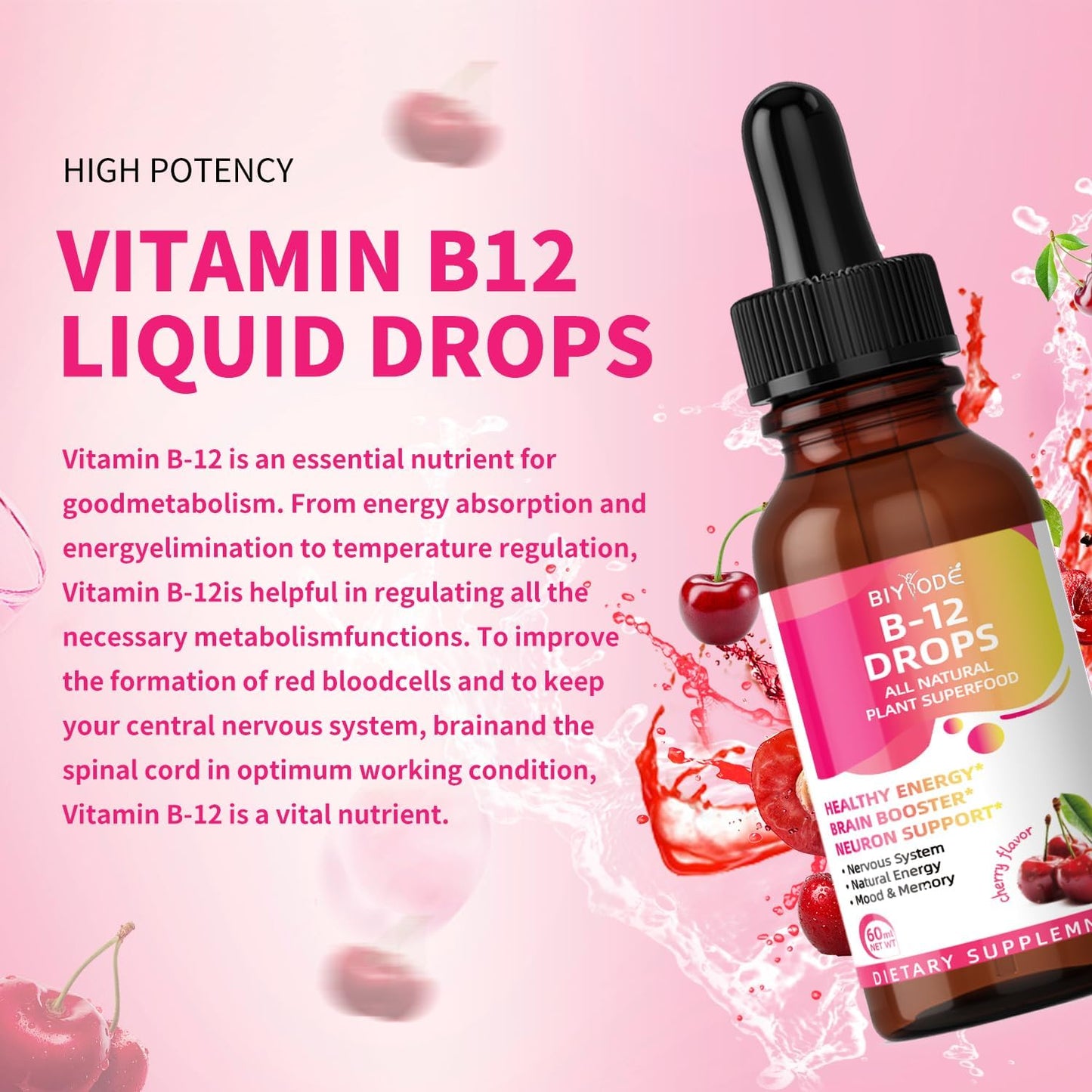 organic-cherry-flavored-vitamin-b12-liquid-drops---5000-mcg-for-brain-boost-energy---neuron-support-mood-memory---60ml-bottle-3