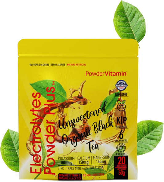 black-tea-electrolyte-powder-with-20-servings---unsweetened-keto-friendly-sugar-free-hydration-powder-with-pink-himalayan-salt-1000mg-potassium-150mg-calcium-150mg-magnesium---no-stevia-1