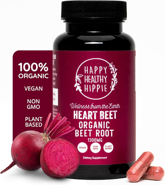 organic-beet-root-capsules-1300mg-superfood---blood-pressure-circulation-support---nitric-oxide-supplement-for-men-women---antioxidant-brain-food---vegan---60-ct-1