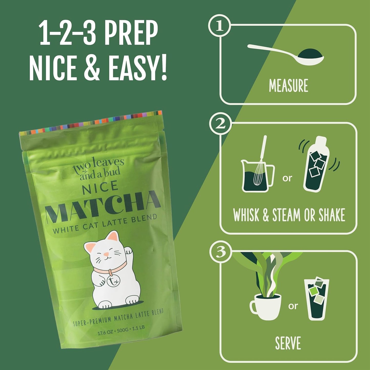 two-leaves-and-a-bud-japanese-matcha-latte-powder-blend---sweetened-green-tea-powder-for-lattes---11lb-resealable-bag-500g-7