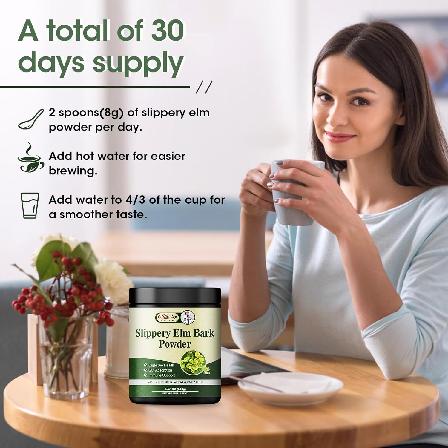pure-slippery-elm-bark-powder-240g---herbal-supplement-for-intestinal-health-throat-soothing-non-gmo-gluten-free-vegetarian-friendly-3