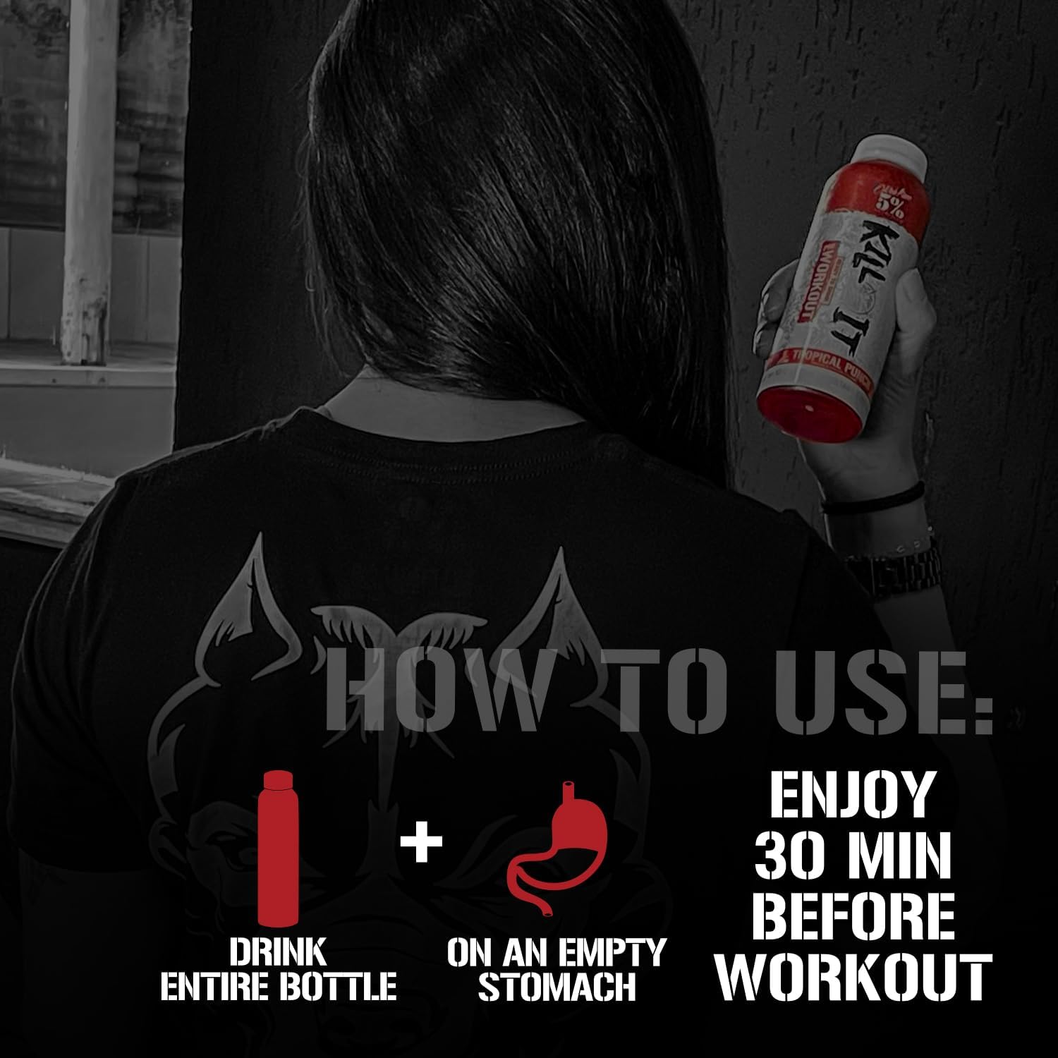 5-nutrition-kill-it-high-stim-pre-workout-drink---400mg-caffeine-energy-boost---extreme-pump-endurance-focus-hydration---citrulline-beta-alanine-taurine---12-pack-wild-berry-5