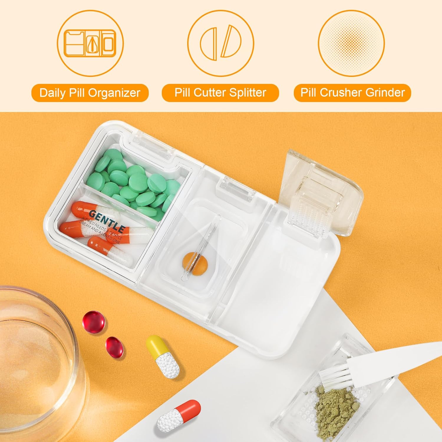 portable-3-in-1-pill-cutter-grinder-and-holder---easy-cutting-and-crushing-for-small-to-large-pills---vitamin-tablet-splitter-for-elderly-kids-and-pets---toplive-white-2