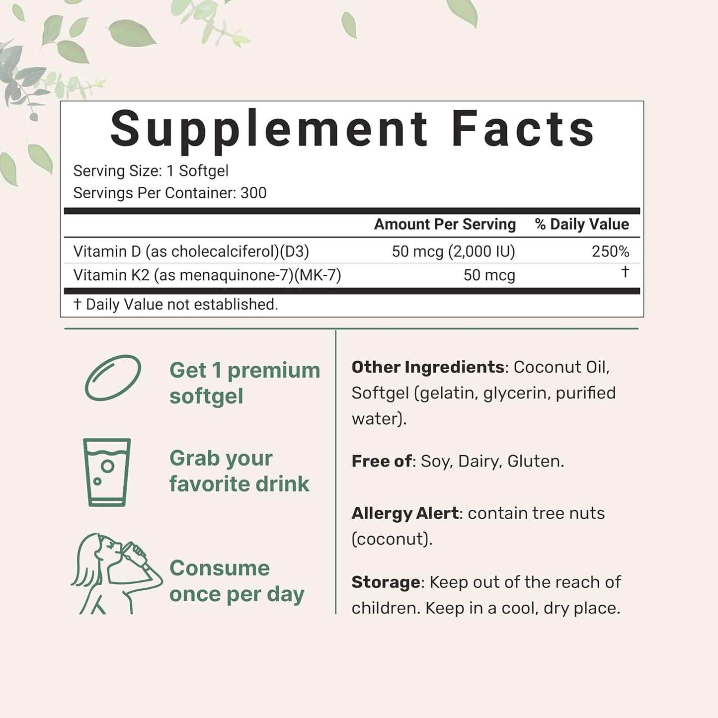 vitamin-d3-2000-iu-with-k2-mk-7-50mcg-coconut-oil-softgels---300ct-supports-bone-heart-immune-health-calcium-absorption-easy-to-swallow-supplement-2