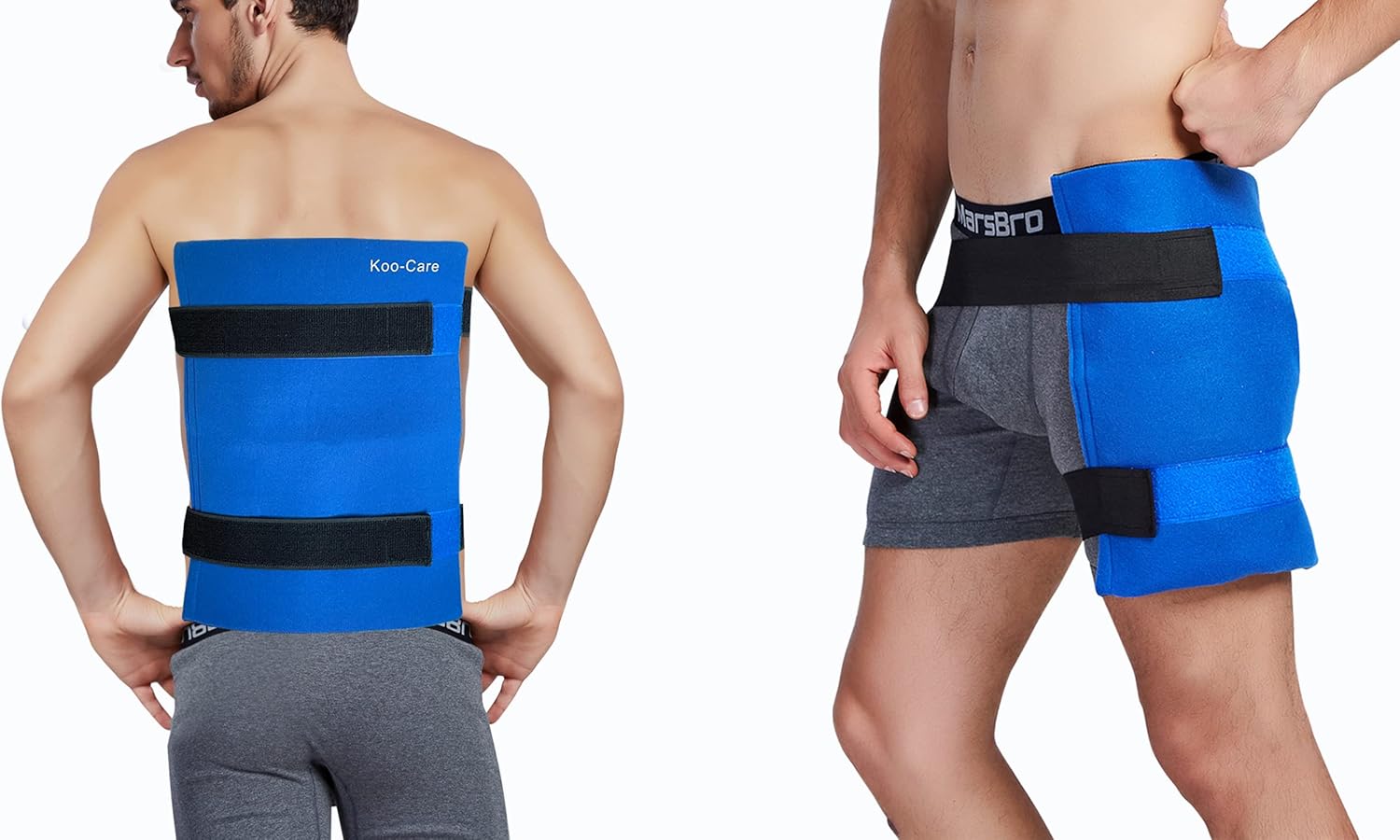 large-flexible-gel-ice-pack-wrap-with-straps-for-hot-cold-therapy---pain-relief-for-shoulder-back-hip-knee-shin-splint-injuries---reusable-11-x-14-6