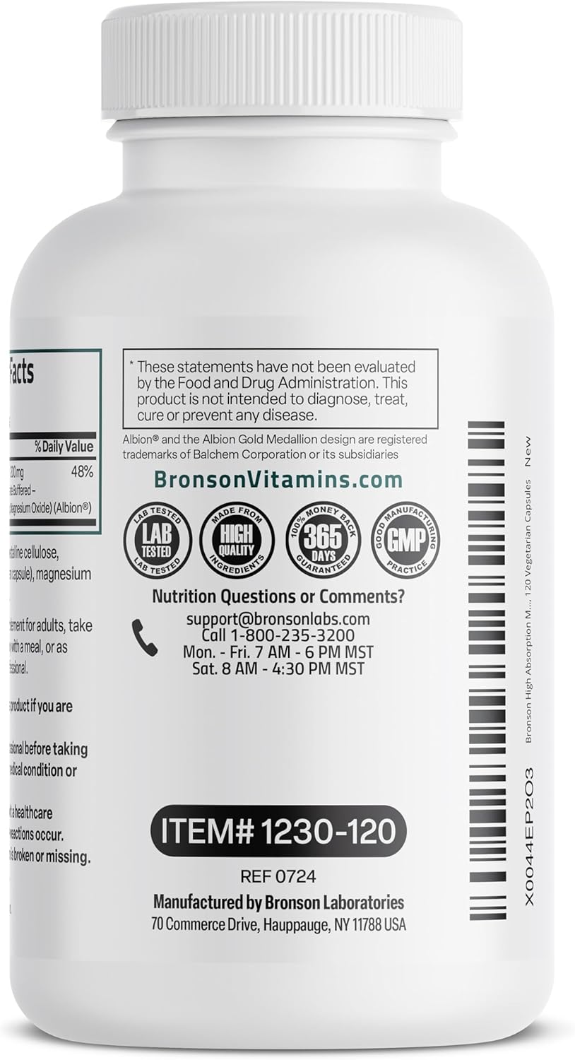 high-absorption-magnesium-glycinate-200-mg---gentle-on-stomach-non-gmo-120-vegetarian-capsules---chelated-for-best-results-7
