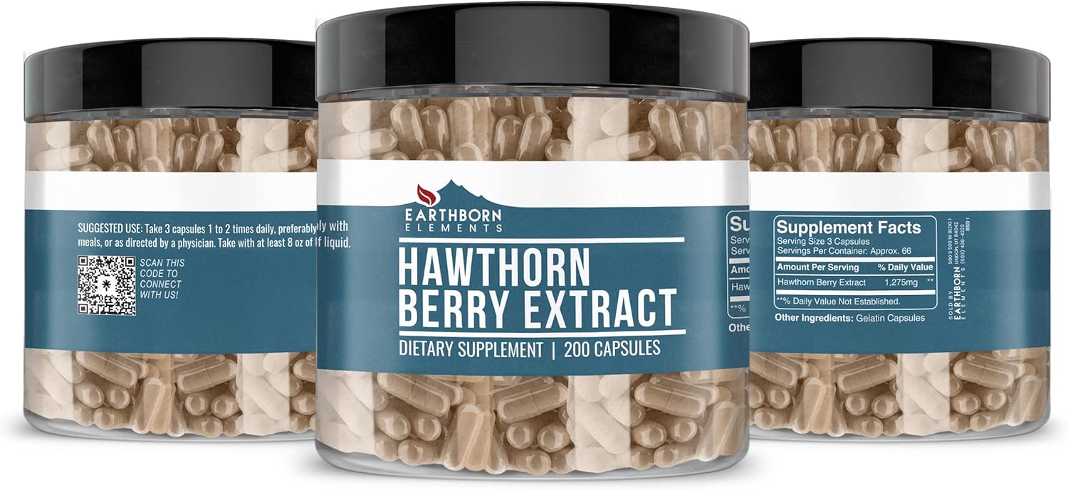 pure-hawthorn-berry-extract-capsules---200-count-no-additives---earthborn-elements-2
