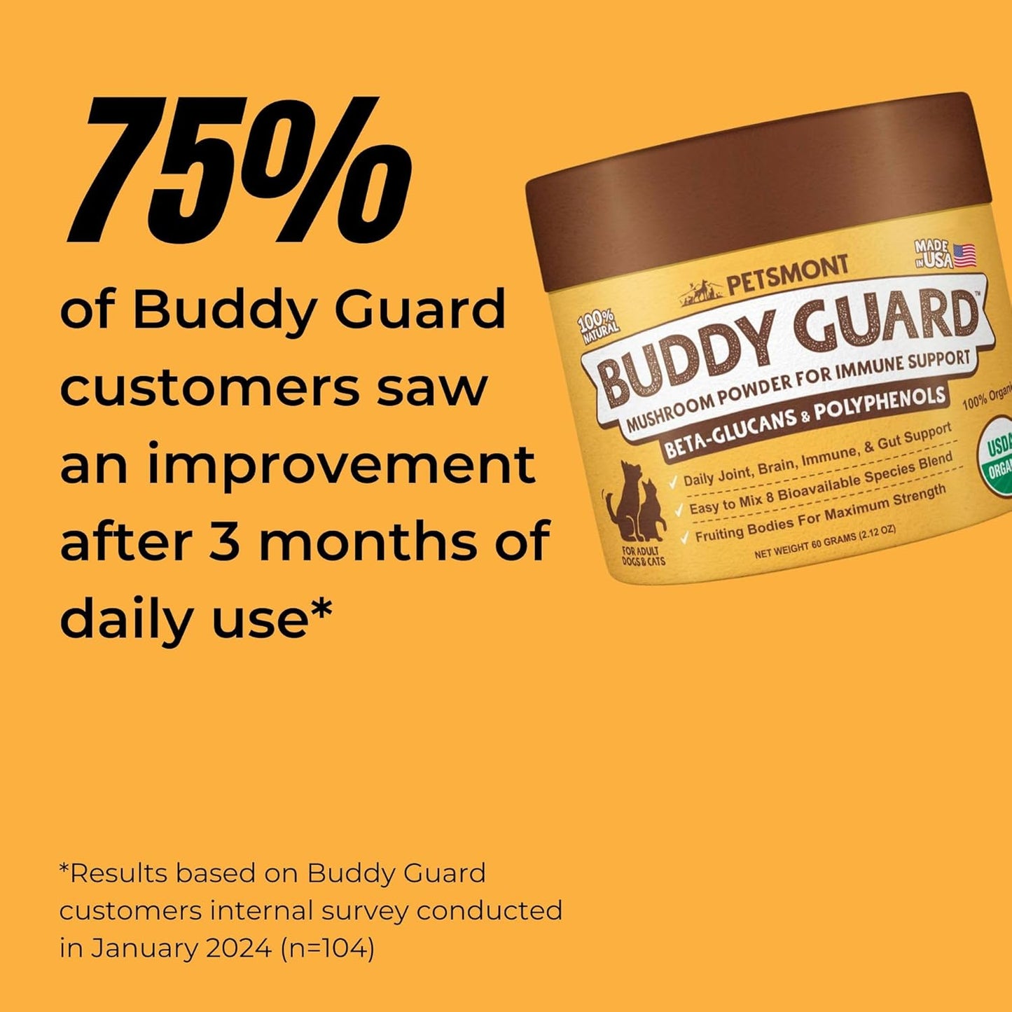 petsmont-buddy-guard-organic-8-mushroom-powder-blend-for-dogs-cats---natural-probiotic-immune-support-with-chaga-reishi-lions-mane-turkey-tail---patent-pending-formula-3