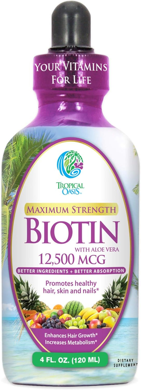 tropical-oasis-liquid-biotin-drops-12500-mcg---fast-hair-growth-reduced-loss-healthy-skin-strong-nails---5x-more-potent-than-pills---max-absorption---vegan---4oz-30-servings-1