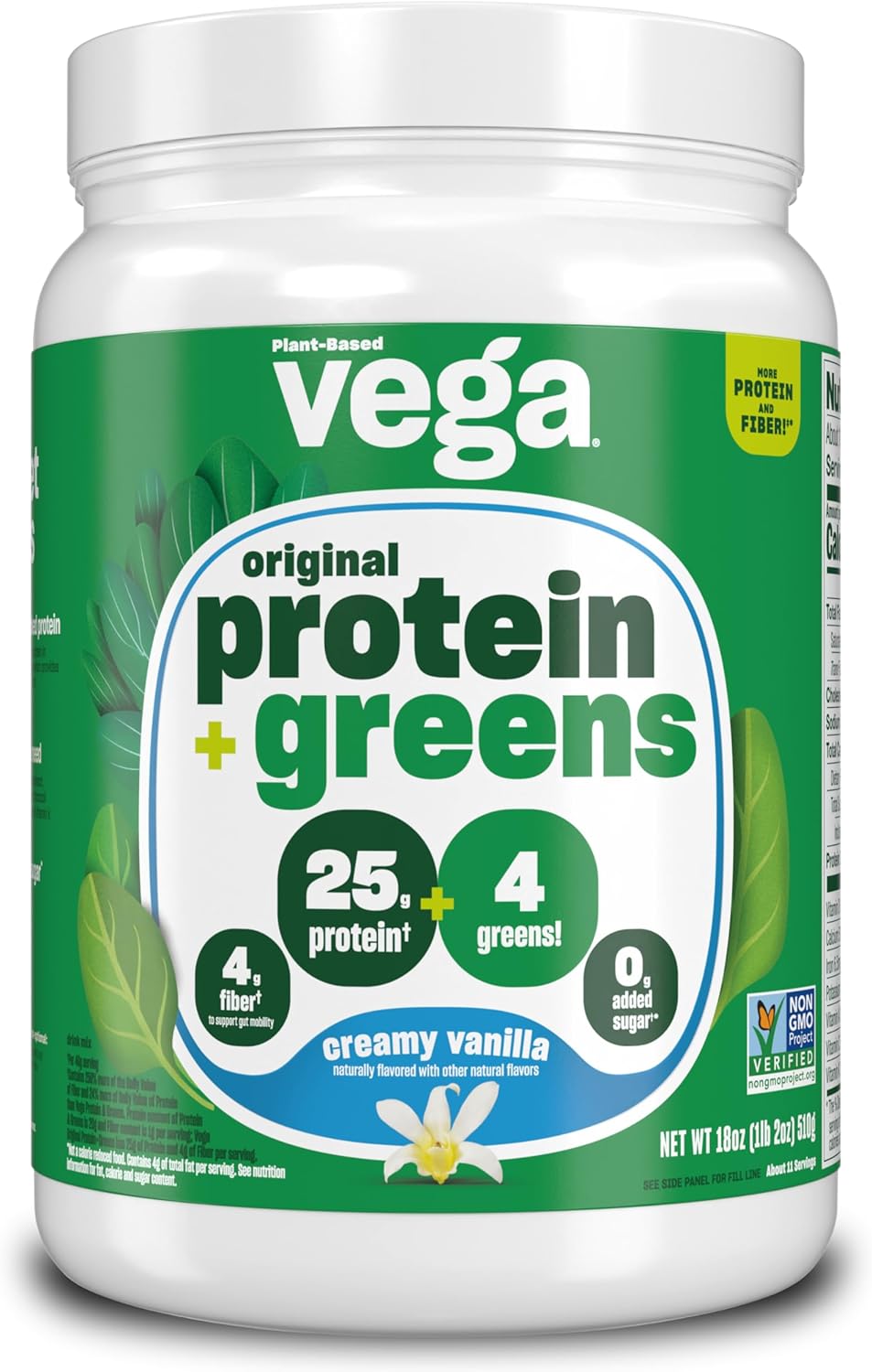 creamy-vanilla-vega-protein-and-greens-powder---25g-plant-based-protein-vegan-non-gmo-pea-protein---12lbs-11-servings---ideal-for-women-and-men-1