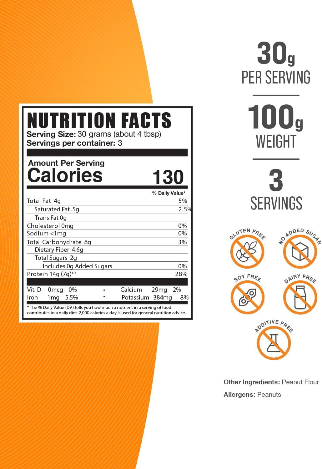 bulksupplementscom-peanut-protein-flour---defatted-peanut-flour-protein-powder---gluten-free-30g-per-serving---100g-35-oz-pack-2