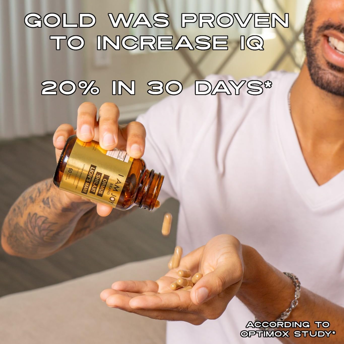 ormus-shilajit-lions-mane-capsules-with-monoatomic-24k-gold---boost-brain-power-with-unique-blend-for-energy-memory-focus---60-vegan-capsules-in-eco-friendly-glass-bottle-by-i-am-joy-co-2