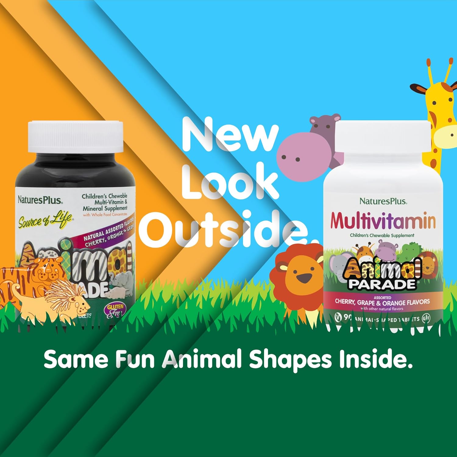 natures-plus-animal-parade-childrens-chewable-multivitamin---90-animal-shaped-tablets---vegetarian-gluten-free---natural-flavors---45-servings-2