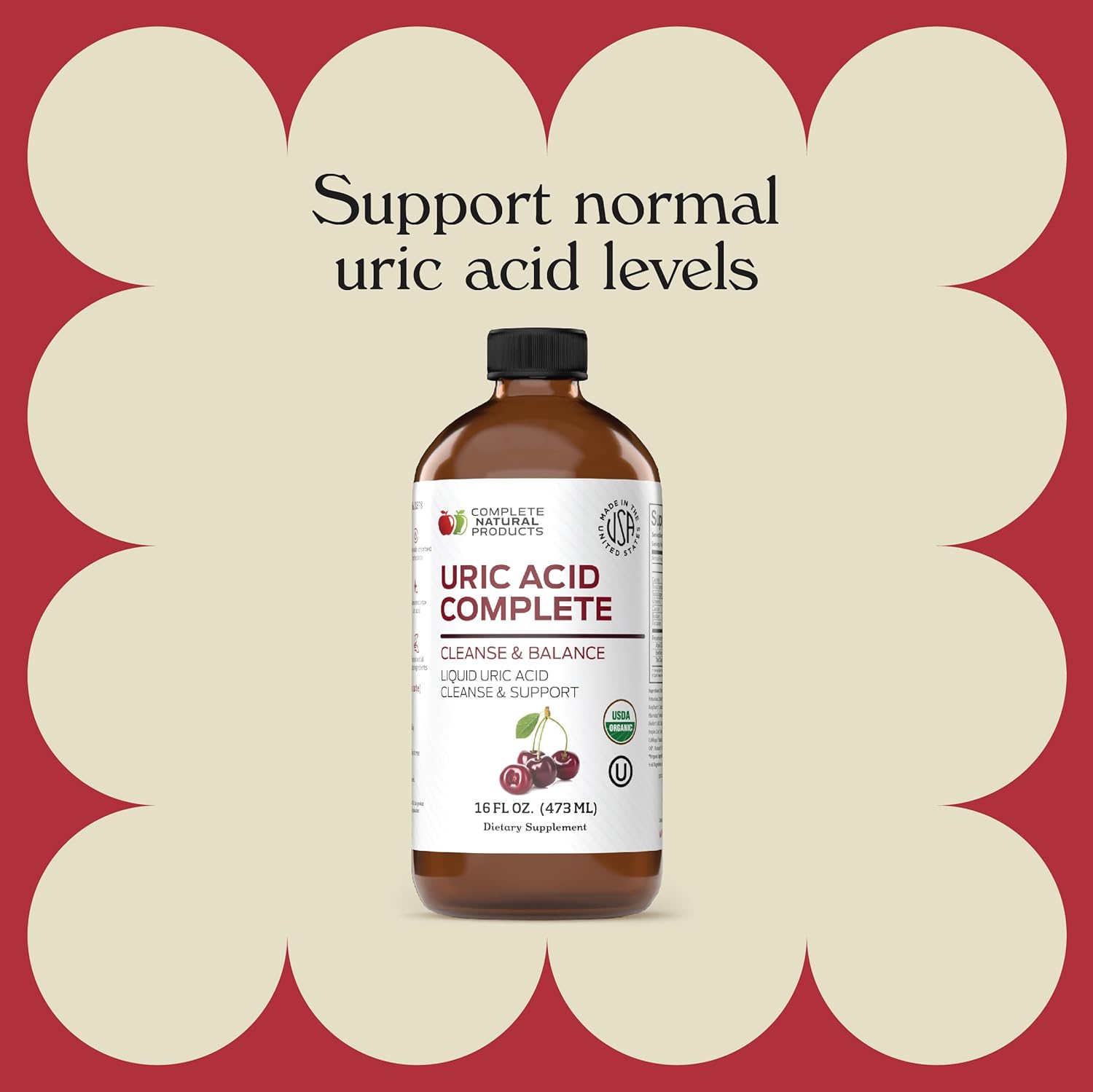 16oz-liquid-uric-acid-cleanse-supplement-with-apple-cider-vinegar-tart-cherry-beet-root---supports-kidney-health-circulation---complete-natural-product-4